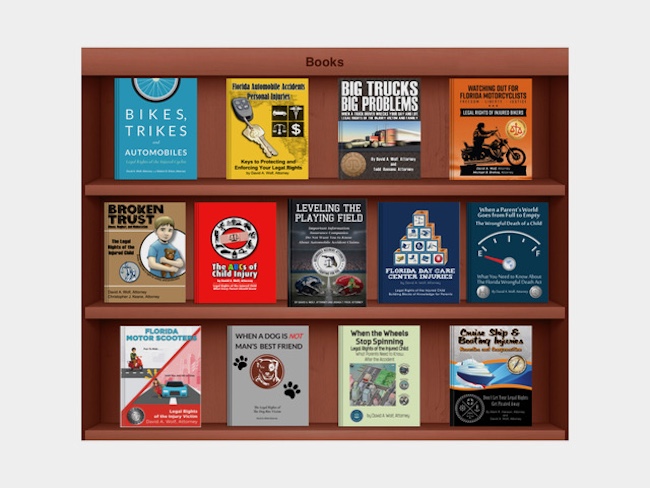 Published Books Shelf