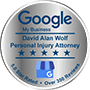 Badge - Google My Business, David Alan Wolf, Personal Injury Attorney