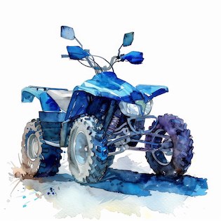 Blue ATV